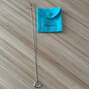 Tiffany & Co Paloma Picasso 16mm sterling silver heart necklace, lightly worn